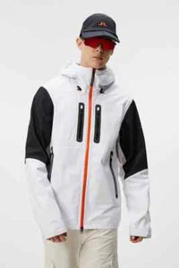 J Lindeberg Men's NIKOLI UTILITY JACKET AMOW09488 0000 White Medium NWT - Picture 1 of 9