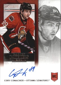 2013-14 Panini Contenders Senators Hockey Card #269B Cory Conacher AU Red Jsy