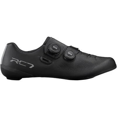 Zapatos de ciclismo Shimano ROAD sin clip para hombre RC7 carbono SH-RC703 doble boa - negros Foto 1 de 4