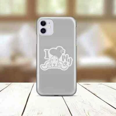 I Heart My Basset Hound Perro Vinilo Calcomanía Adhesiva Mascota Cachorro Amor Coche Teléfono Laptop Foto 1 de 4