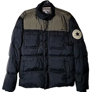 Converse Men M All Star Chuck Taylor Puffer Down Snap & Zip Jacket Coat - Picture 1 of 7