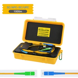 9/125μm G652D SM 1310/1550nm OTDR Launch Cable Box 1KM SC UPC-SC APC Fiber Ring - Picture 1 of 5