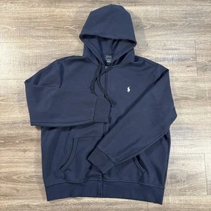 Ralph Lauren Herren Hoodie Extra Large Navy Jacke Zip Heavy Outdoor Strick Pony - Bild 1 von 13