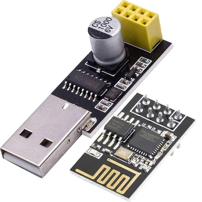 ESP8266 ESP-01S Wireless Transceiver Modul WLAN WiFi USB-Adapter Arduino Modul - Bild 1 von 4