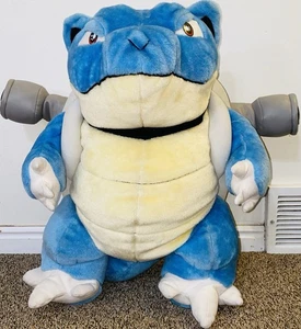 Vintage Pokémon BLASTOISE Plush Toy Doll Play By Play 1999 Nintendo Jumbo 22” - Picture 1 of 10