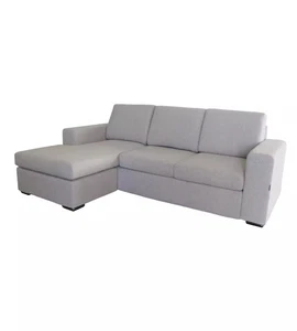 DIVANO CON PENISOLA REVERSIBILE BELLAHOME "BOLOGNA" BEIGE TESSUTO SFODERABILE... - Foto 1 di 11