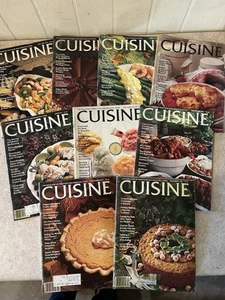 Vintage CUISINE Magazines ~ Fine Food Creative Living 9 Issues 1979 EXCELLENT A+ - Picture 1 of 4