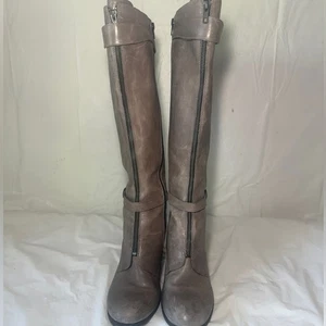 Born Leather Knee High Heeled Riding Boot - Picture 1 of 15