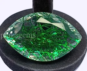 218Ct Green Rutilated Quartz Marquise Cut Loose Collector's Gem 5ARY - Picture 1 of 6