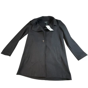Abrigo estilo blazer negro Love Tree frente abierto pecho único mediano nuevo con etiquetas - Imagen 1 de 3