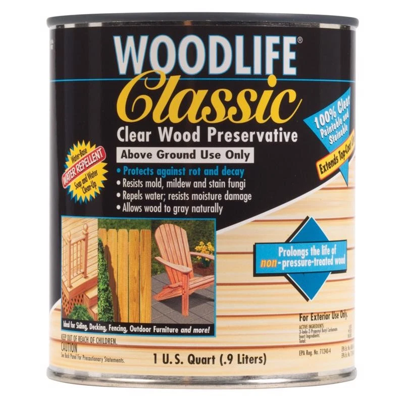 Wolman 00902 Clear Water Based Solvent Like Odor Wood Preservative Liquid 1 qt. - Image 1 of 1
