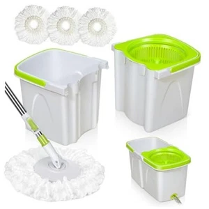 Small Spin Mop,Mop and Bucket Set,Microfiber Spin Mop with Bucket Detachable - Picture 1 of 7