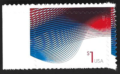 2015USA #4953 $1.00 Patriotic Waves - Mint NH S/A (A-1) - Image 1 of 2