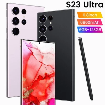 NEW S23 Ultra 5G Unlocked Android Smartphone 128GB Dual SIM Mobile Phone 6800mAh - Image 1 of 4