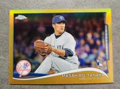 Masahiro Tanaka 2014 Topps Chrome Update Gold #MB-36 Rookie /250 - Image 1 of 3