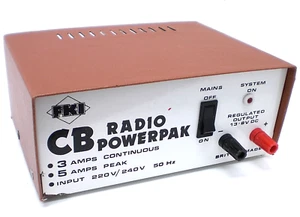 VINTAGE FKI CB RADIO POWER SUPPLY, REGULATED 13.8V / 3AMP OUTPUT - Picture 1 of 6