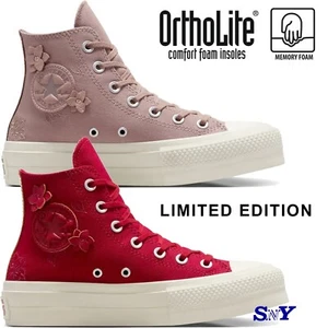 CONVERSE Women's Chuck Taylor All Star Lift 3D Florals Limited Edition Ortholite - Picture 1 of 15