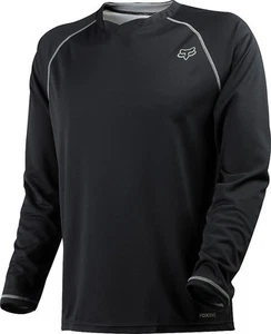 Fox Racing Indicator Long Sleeve L/S Jersey Black - Picture 1 of 2