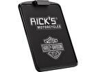 Ricks Motorcycle Rod Rear End Base Plate Inc Plate Light Swiss Black 180x140mm