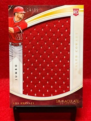 Kaleb Cowart RC Jumbo Relic #/99 ~ 2016 Panini Immaculate Collection ~ Angels - Image 1 of 4