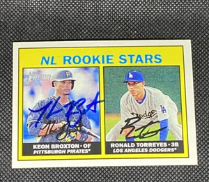 Keon Broxton Pittsburgh Pirates Signed Auto 2016 Topps Heritage Card #189 ~ COA - Picture 1 of 3