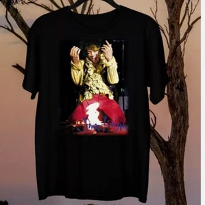 JIMI HENDRIX Burning His Guitar T shirt Gift Fan All Size - Picture 1 of 5