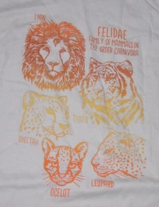 NWT CAT & JACK BOYS SIZE M 8-10 KHAKI LONG SLEEVE T-SHIRT TEE TIGERS LIONS - Picture 1 of 2