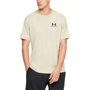 Men's Under Armour Sportstyle Tee Color: Khaki Base  () - Afbeelding 1 van 4