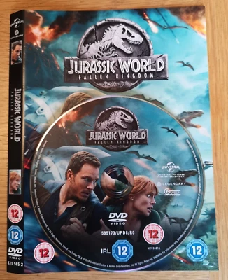 JURASSIC WORLD: FALLEN KINGDOM - DVD - NEW NOT SEALED - DVD & COVER NO CASE - Image 1 of 3