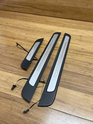 Audi A7 2012-2017 juego de 3 cubiertas de moldura de placa de alféizar de puerta delantera y trasera OEM Foto 1 de 4