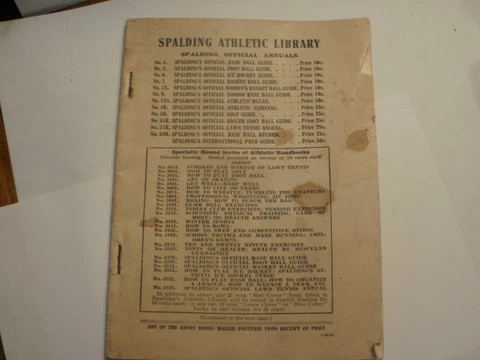 1916 Spalding's Athletic Library HOW TO PUNCH THE BAG Boxing Instruction Cover