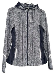 Brooks Womens Run Athletic Jacket Utopia Thermal Full Zip M Glacial Water Blue - Picture 1 of 9