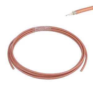 Câble coaxial double bouclier RF 10 pieds RG400 M17/128 MIL-DTL-17 50 ohms - Photo 1/8