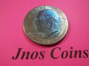 Prueba 1976 TII dólar Eisenhower bellamente tonificado (TED43) - Imagen 1 de 2