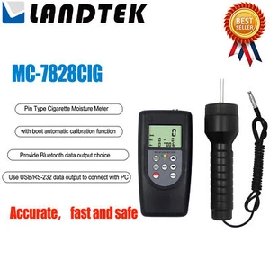 Medidor de humedad para cigarrillos LANDTEK MC-7828CIG función de calibración automática✦Kd - Imagen 1 de 5
