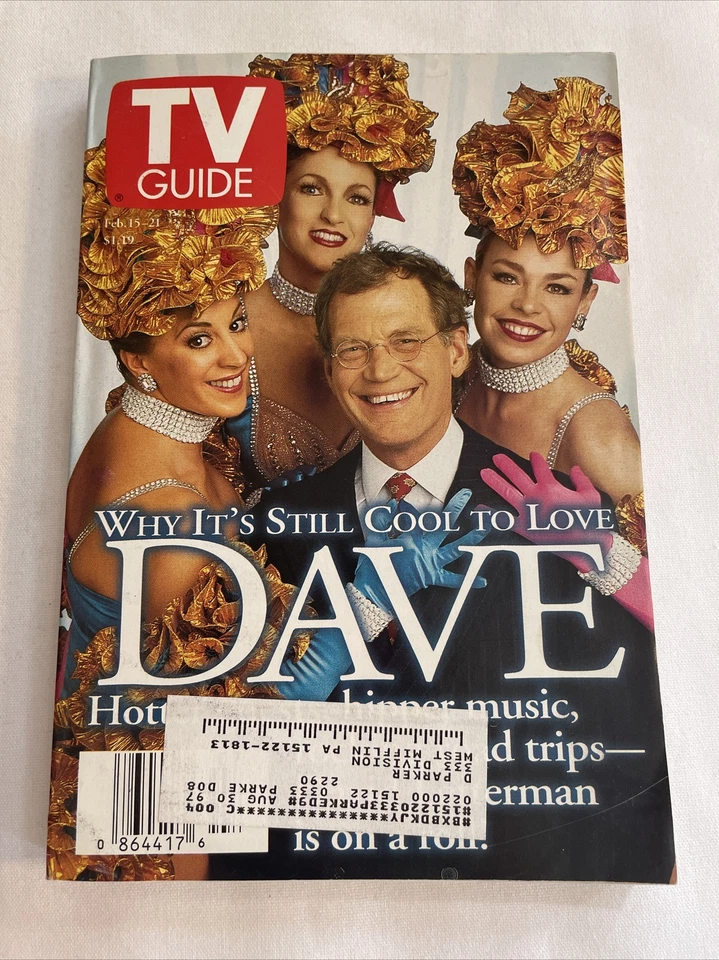 1997 15-21 февраля журнал TV GUIDE, почему это все еще круто любить Дэйва (MH100) - Изображение 1 из 3