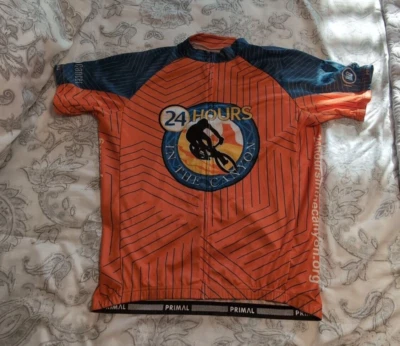 Camiseta deportiva de ciclismo para hombre L 24 horas Canyon cremallera bicicleta cáncer naranja Foto 1 de 4