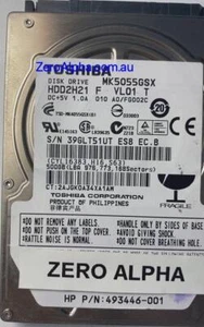 MK5055GSX Toshiba Donor Hard Drive, HDD2H21, FG002C - Picture 1 of 1