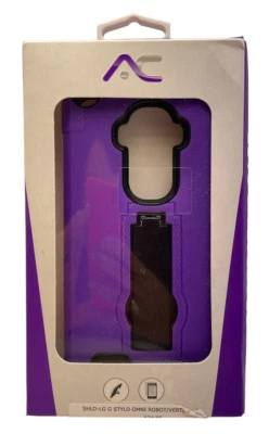 Premium Protettivo Shield Custodia Per LG G Stylo Omni Robot Verticale - Viola - Immagine 1 di 4