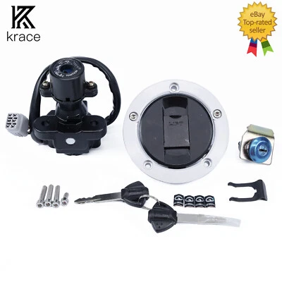 Fit Suzuki GSXR600 GSXR750 GSXR1000 2006-2018 Ignition Switch Gas Cap Cover Tank - Image 1 of 4