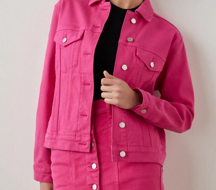 Rails Hibiscus Mulholland Denim Jacket Sz Xl Pre Owned  - Image 1 of 4