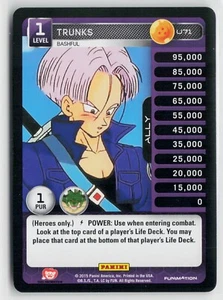 DBZ TCG Dragon Ball Z Panini Héroes y Villanos Trunks Tímido U71 x1 - Imagen 1 de 1