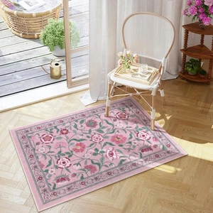 Moynesa Floral Waschbarer Teppich, 2x3 Rutschfeste Küchenteppiche Ultradünn Weich Einstiegw... - Bild 1 von 9