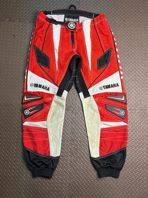 Pantalones de motocross Yamaha Dirt Bike - Talla 34 - Rojo/Blanco - Usado Foto 1 de 4