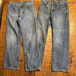 Lot of 2 Pairs - Gap Boys Jeans Size 10 Regular Original Adjustable - Picture 1 of 18