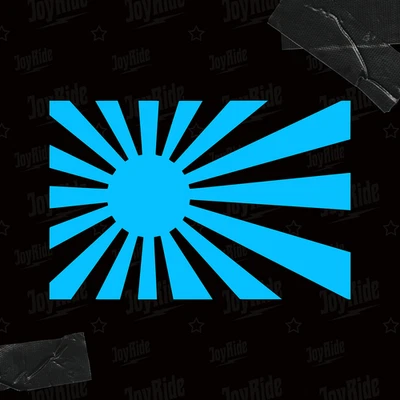 Calcomanía adhesiva de vinilo bandera sol naciente Japón japonés JDM carreras afinador coche a la deriva Foto 1 de 4