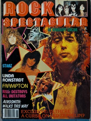 Super Rock Spectacular Magazine 1978 Led Zeppelin, Queen, KISS, Angel, Aerosmith - Image 1 of 4