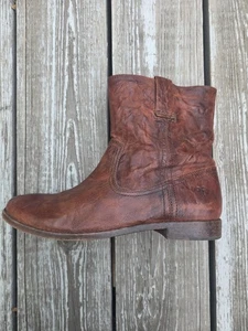 Botas Frye Mujer Talla 10 Marrón Anna Shortie Cuero Tobillo Pull On 3471055 - Imagen 1 de 24