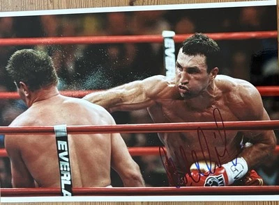 Wladimir Klitschko signiert Box Olympia Foto Unterschrift Autogramm signed (40) - Bild 1 von 4