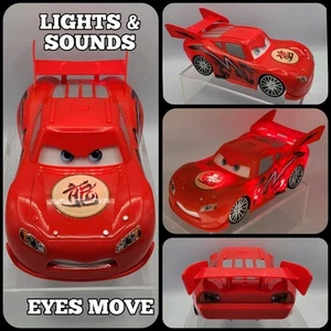 Disney Pixar Cars Dragon Ninja Lightning McQueen Tokyo Mater Lights Up 10" CLEAN - Picture 1 of 23